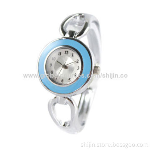 Fashion bracelet watch with Japanese quartz movement, alloy, OEM